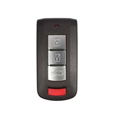 KEYLESS FACTORY 2016-2020 Mitsubishi Mirage G4 / 4-Button Smart Key Shell with MIT11R emergency key SKS-MIT-031